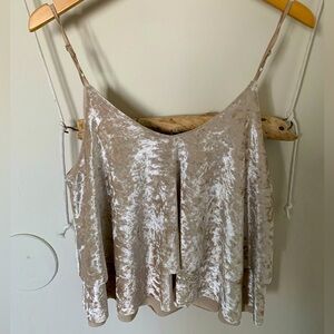 Nordstrom Madison & Berkeley Velvet tank top